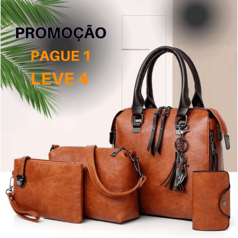 Kit de Bolsas Vera Versátil - Leve 4 de uma só vez