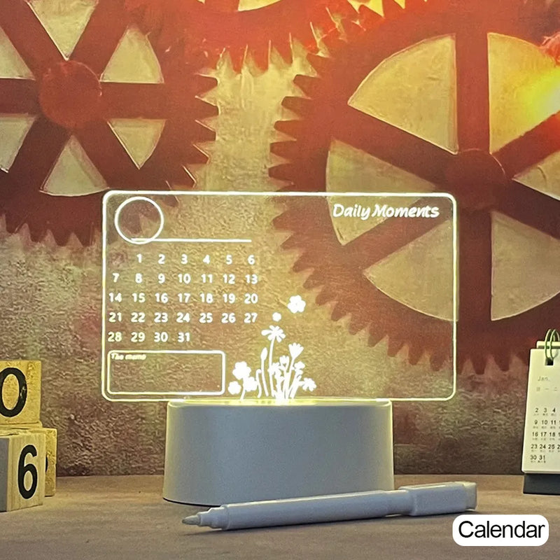Quadro de Notas Click Já e Caneta Led Night