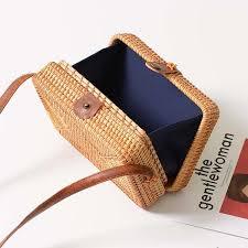 Bolsa Queila Quadrada  de Palha